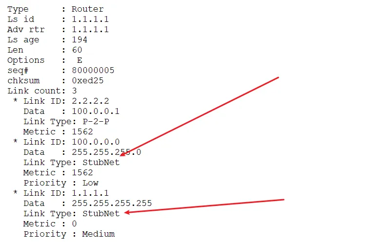 ospf的链路类型分类，ospf 链路的transnet和stub net有什么区别的图片8