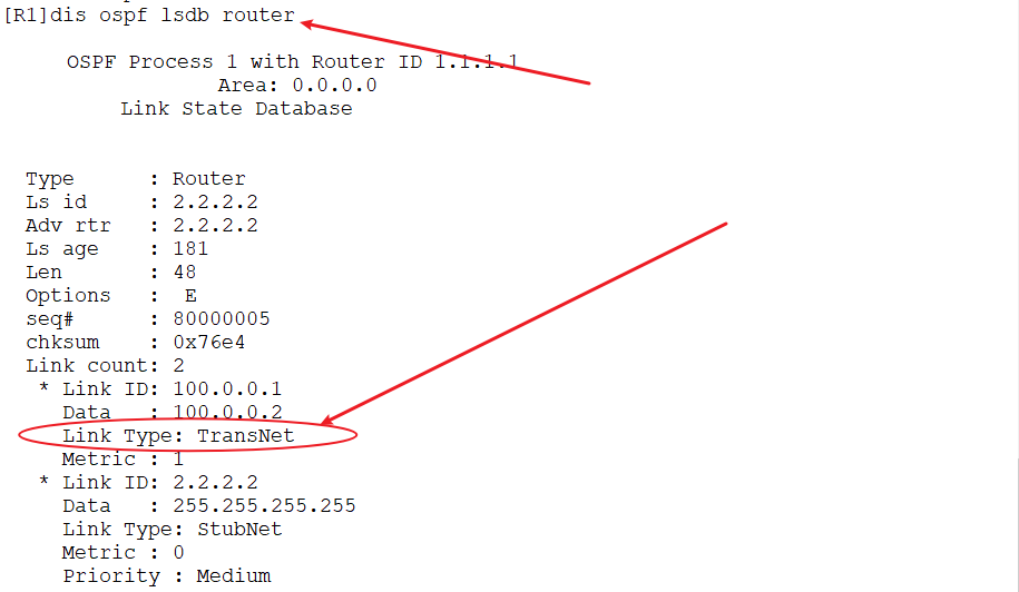 ospf的链路类型分类，ospf 链路的transnet和stub net有什么区别的图片11